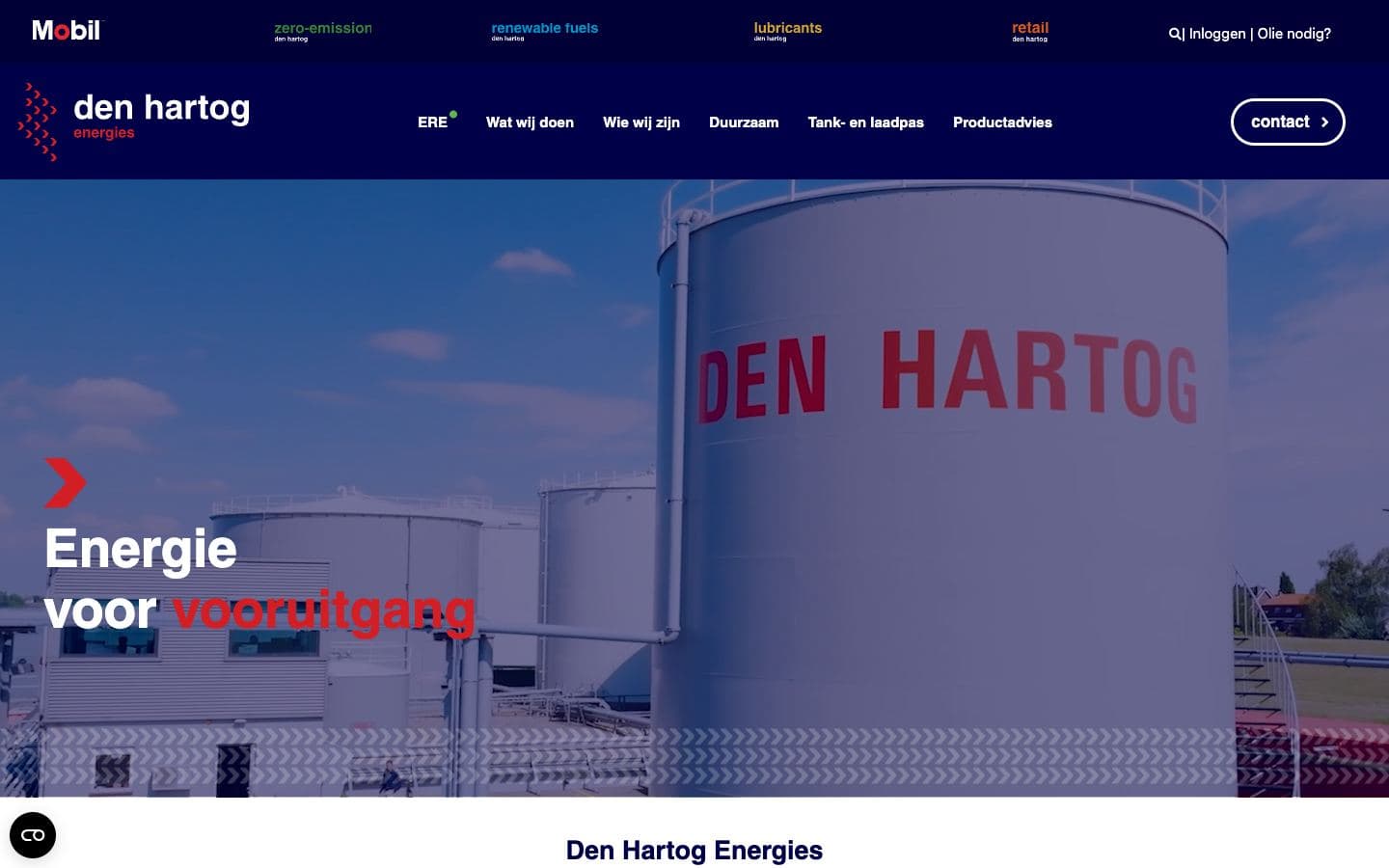 Website van Den Hartog Energies
