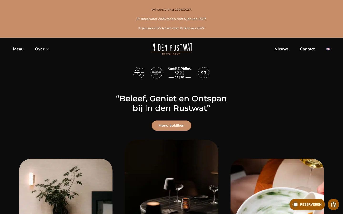 Website van In Den RustWat