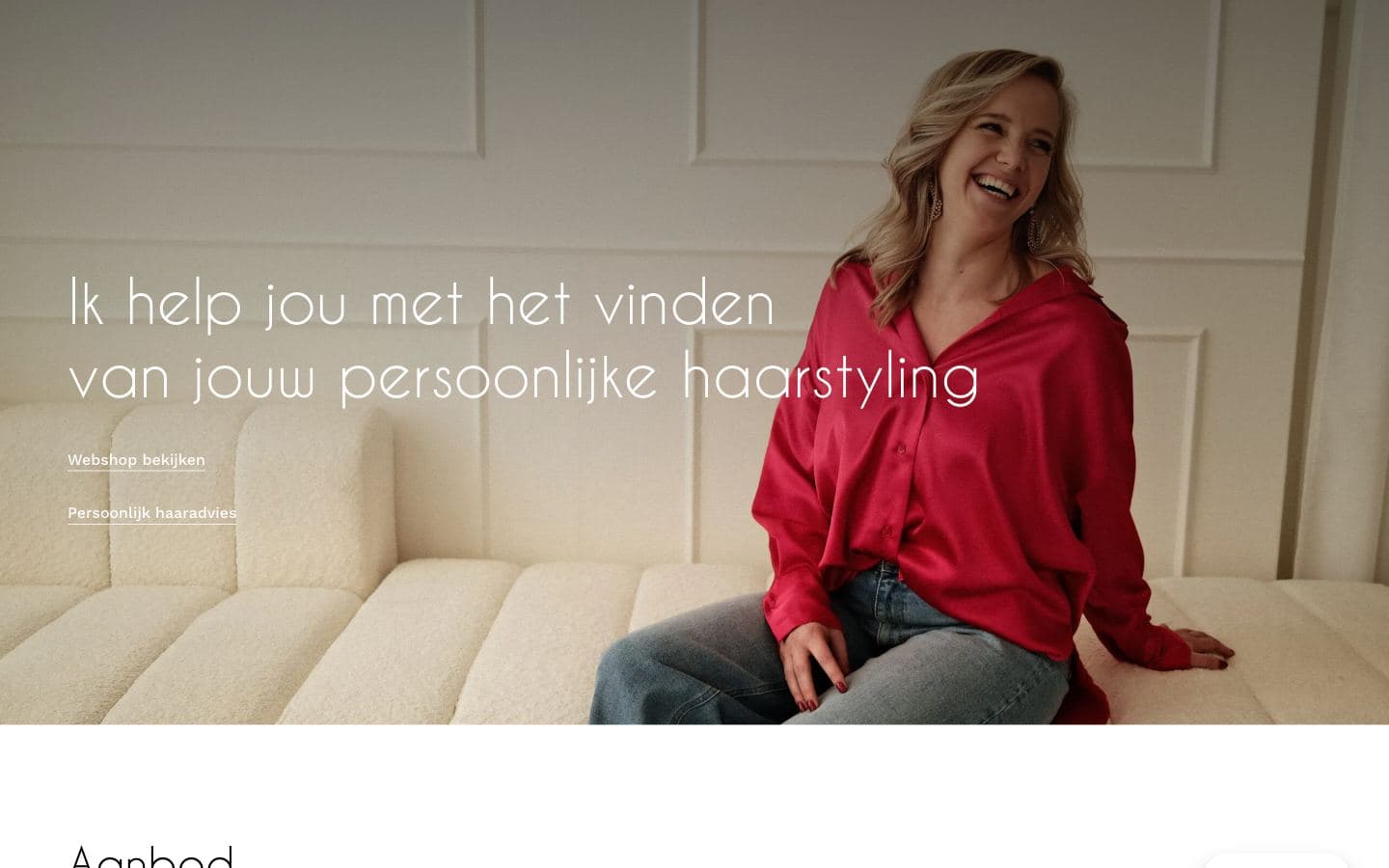 Website van Kapsalon Tine